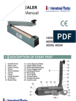 Instruction Manual Impulse Sealers