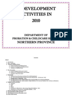 Development Activities in 2010 - Probation and Childcare Services