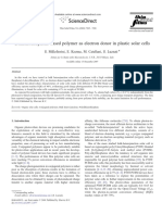 Dithienothiophene Based Polymer As Electron Donor in Plastic