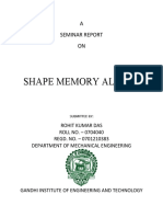 Shape Memory Alloys: A Seminar Report ON