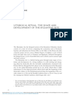 Liturgical Ritual: The Shape and Development of The Byzantine Rite