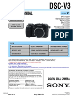 Sony DSC-V3 Level 2 Service Manual (P. N. - 987676232)