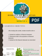 Mod4 Part 1 Essence of Financial Statements