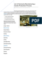 Process Flow Chart of Garments Manufacturing