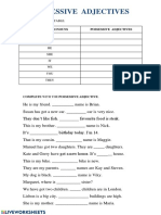 Possessive Adjectives