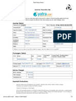 Journey Details: Electronic Reservation Slip