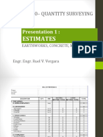 Cengr 3210 - Quantity Surveying: Presentation 1