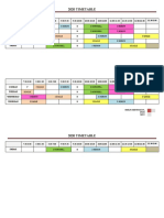 2020 Timetable: All English