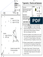 Trigonometry: - Complex Problems Trigonometry - Elevation and Depression