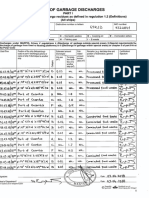 Record of Garbage Discharges: FT '"',. Ot5°