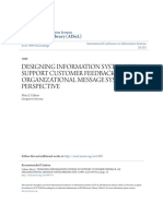 Designing Information Systems To Support Customer Feedback: An Organizational Message System Perspective