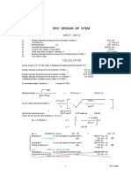 RCC Design of Stem: Input Data