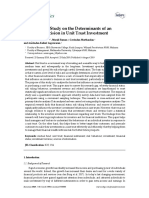 An Empirical Study On The Determinants of An Investor's Decision in Unit Trust Investment