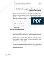 Week 011 - Module Analysis and Interpretation of Financial Statements