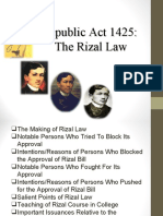 Re Public A CT 1425: The Rizal Law