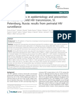 Five-Year Trends in Epidemiology and Prevention of Mother-To-Child HIV Transmission, St. Petersburg, Russia: Results From Perinatal HIV Surveillance