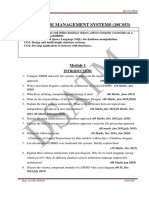 Database Management Systems (18Cs53) : Course Outcome