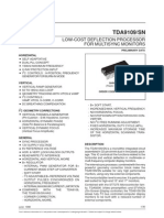 TDA9109/SN: Low-Cost Deflection Processor For Multisync Monitors