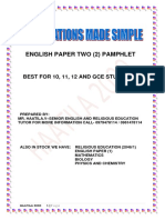 English Pamphlet Grade 12