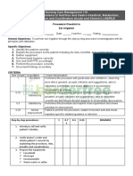 Ear Irrigation Checklist