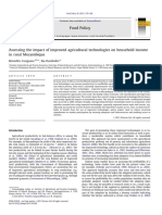 Assessing The Impact of Improved Agricultural Technologies On Household Income in Rural Mozambique