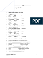 Elementary Language Practice: Final Test