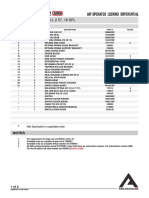 Rockwell 2.5T, 16 SPL: Parts List