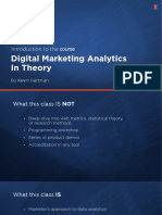 Introduction To The Course: Digital Marketing Analytics in Theory