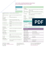 Essential Vanilla Javascript Methods Cheat Sheet: by Via