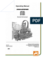 Operating Manual: UF 901 UF 1201 UF 1501 UF 1801 Mounted Field Sprayer