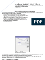 MikroTik Configuration With DHCP WAN Connection