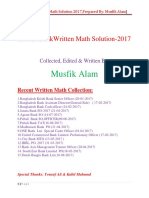 Recent Bank Written Math Solution 2017 by Musfik Alam 1