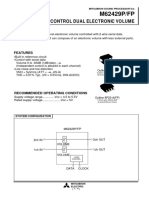 M62429P/FP: Serial Data Control Dual Electronic Volume