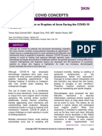 Covid Concepts: Maskne: Exacerbation or Eruption of Acne During The COVID-19 Pandemic