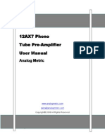 12AX7 Phono Tube Preamplifier User Manual