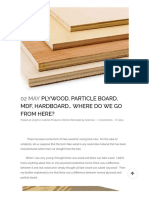 Plywood, Particle Board, MDF, Hardboard..