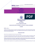 First Division (G.R. No. 210548, March 02, 2020) Ana Liza Asis Castro, Petitioner, vs. Joselito O. Castro, Respondent. Decision REYES, J. JR., J.