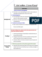 Treaty of Versailles Assignment