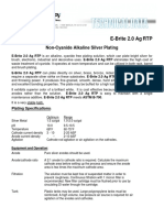 E-Brite 2.0 Ag RTP: Non-Cyanide Alkaline Silver Plating