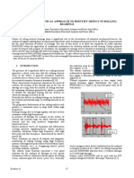 Kurtosis: A Statistical Approach To Identify Defect in Rolling Bearings