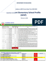 Government Elementary School Profile (GESP) : Online Orientation On BEIS Forms School Year 2020-2021