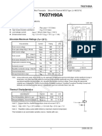 TK07H90A: Switching Regulator Applications