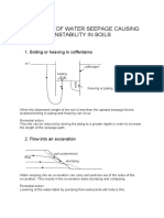 Boiling or Heaving in Cofferdams