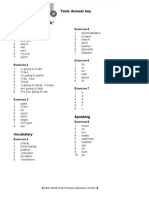 Language Test 7A : Tests Answer Key