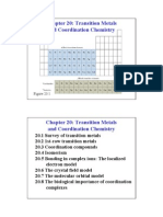 Chapter 20: Transition Metals and Coordination Chemistry