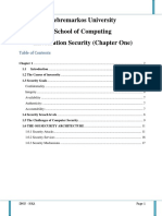 Debremarkos University School of Computing Information Security (Chapter One)