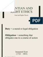 Kantian and Right Ethics: Kant and Rights Theory