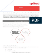 Summary Digital Transformations in Businesses