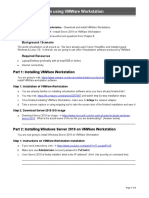 Lab 8 - Virtualization Using VMWare Workstation