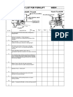 Check List For Forklift Week : Over Head Guards-Are There Broken Welds, Missing Bolts, or